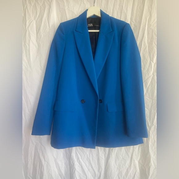 Zara basic blazer royal blue Size XS - Picture 3 of 13